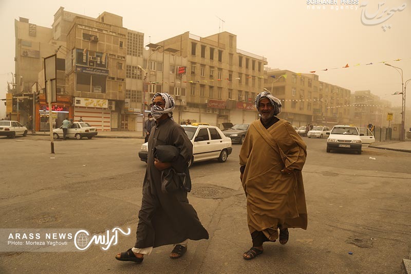 گزارش تصویری / گرد و غبار امروز اهواز