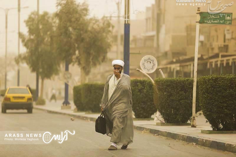 گزارش تصویری / گرد و غبار امروز اهواز