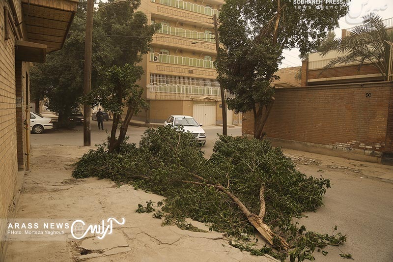 گزارش تصویری / گرد و غبار امروز اهواز