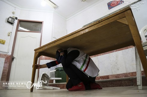 گزارش تصویری / برگزاری نوزدهمین مانور سراسری زلزله و ایمنی مدارس خوزستان