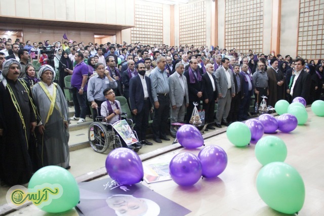 همایش بزرگ حامیان روحانی با حضور غلامعلی رجائی، برات قبادیان، سید محمدرضا موالی زاده  و پروانه سلحشور
