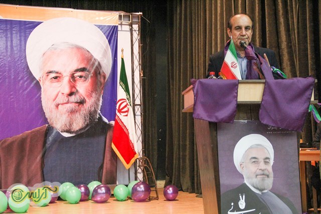 همایش بزرگ حامیان روحانی با حضور غلامعلی رجائی، برات قبادیان، سید محمدرضا موالی زاده  و پروانه سلحشور