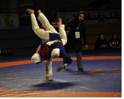 قضاوت بانوی خوزستانی در لیگ برتر کشتی کلاسیک کشور