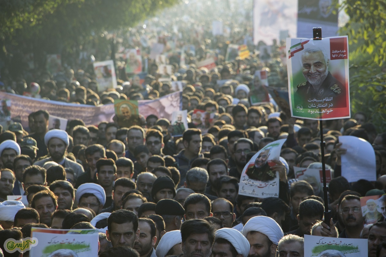 گزارش تصویری/وداع باشکوه خوزستانی ها با سردار دلها