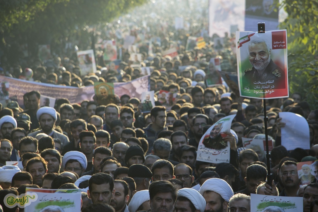 گزارش تصویری/وداع باشکوه خوزستانی ها با سردار دلها