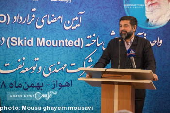 بازدید زنگنه وزیر نفت از واحد صنعتی جهاد دانشگاهی خوزستان در شهرک صنعتی 3 اهواز و امضای قرارداد B.O.O
