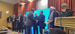 تجلیل از مدیرعامل شركت لوله سازی اهواز در جشنواره امتنان با حضور معاون وزیر تعاون و استاندار خوزستان