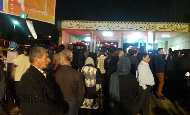 گزارش تصویری/ مراسم گرامیداشت شهدای آتش نشانی در اهواز