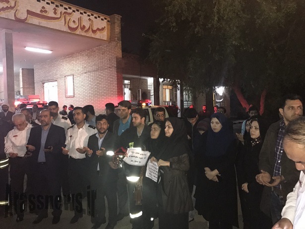 گزارش تصویری/ مراسم گرامیداشت شهدای آتش نشانی در اهواز