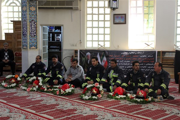 حضور آتش‌نشانان اهوازی در مراسم بزرگداشت آیت‌الله هاشمی رفسنجانی + تصاویر