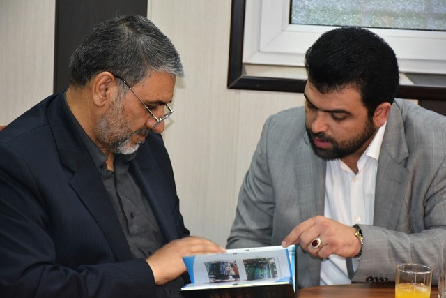 اظهار رضایت  سردار حسن شاهوارپور فرمانده سپاه ولی عصر و دکتر افشار نیا رییس دادگستری استان خوزستان از نحوه خدمات دهی سازمان آرامستان ها