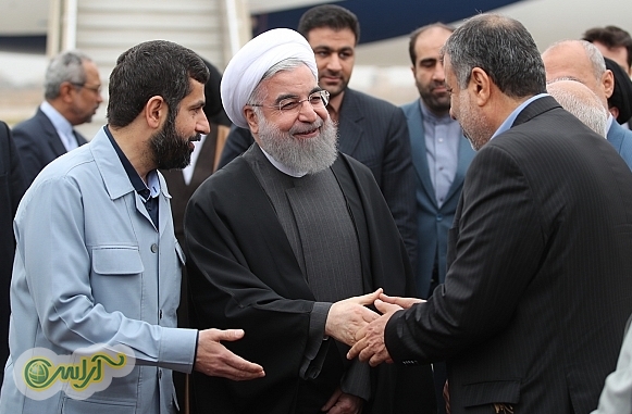 گزارش تصویری ورود رییس جمهور به خوزستان
