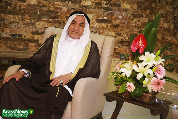 بازدید حاج کاظم صخراوی هماهنگ کننده امور عشایر عرب خوزستان وبازرس جمعیت خیریه عشایر خوزستان ازدفتررسانه ایی آراس