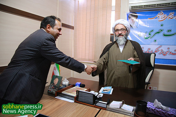 نشست خبری حضرت آیت الله دکتر حیدری و رئیس ستاد امر به معروف ونهی ازمنکر شهرستان اهواز با اصحاب رسانه