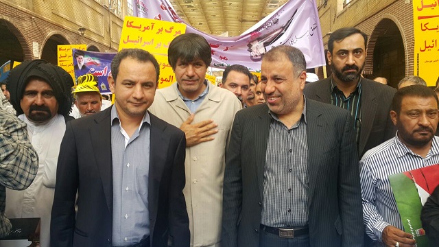 شهردار اهواز در حاشیه حضور در راهپیمایی روز قدس: روز قدس نماد وحدت و انسجام اسلامی در برابر استکبار جهانی شهردار اهواز در حاشیه حضور در راهپیمایی روز قدس: روز قدس نماد وحدت و انسجام اسلامی در برابر استکبار جهانی