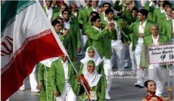زوج افغانستانی طراح لباس2008 المپیک برای کاروان ایران