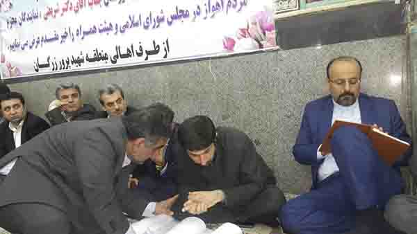 تصاویر حضور استاندار در منطقه زرگان و بخش باوی