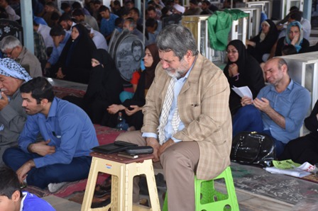 مراسم پرفیض دعای عرفه به یاد شهدای فاجعه منا در گلزار شهدای اهواز برگزار شد