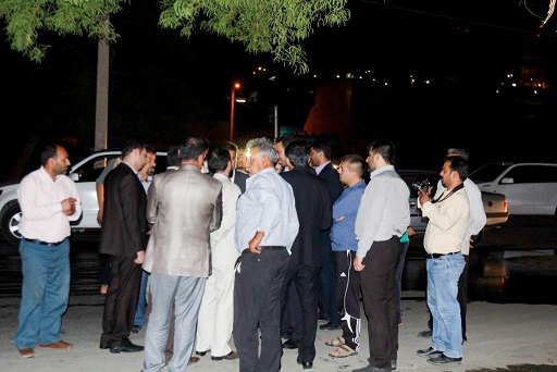 گزارش تصویری/ بازدید شبانه استاندار از مناطق محروم منبع آب ، حصیرآباد و کوی آل صافی