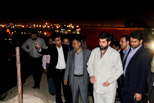 گزارش تصویری/ بازدید شبانه استاندار از مناطق محروم منبع آب ، حصیرآباد و کوی آل صافی