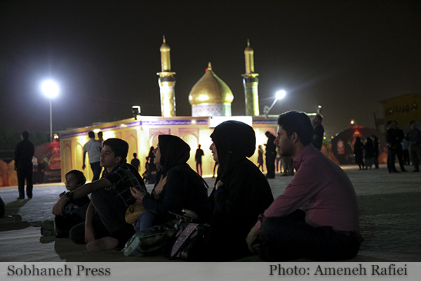 تصاویر / برپایی یادمان بین الحرمین در پارک دولت اهواز