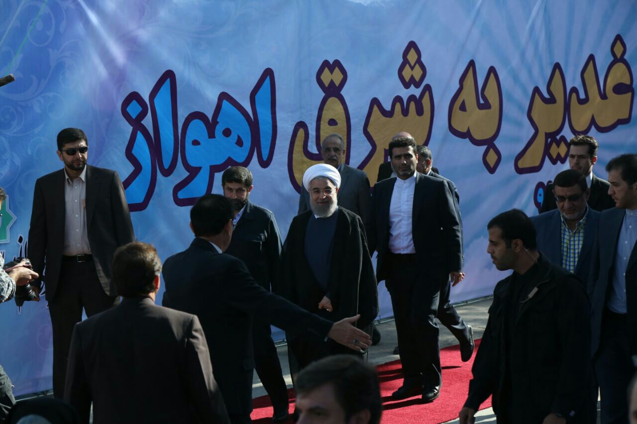 اتصال شبکه آب غرب به شرق اهواز +تصاویر