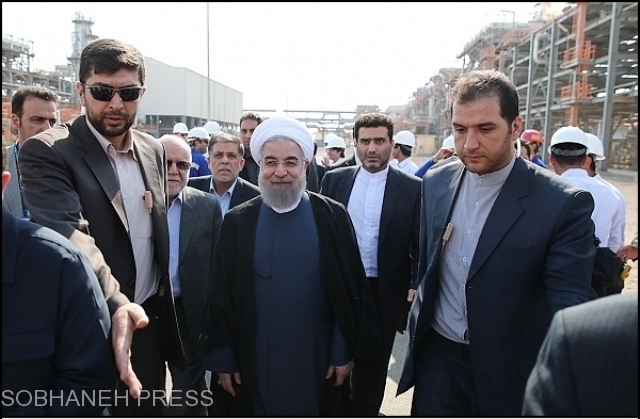 گزارش تصویری  افتتاح طرح های نفتی با حضور روحانی