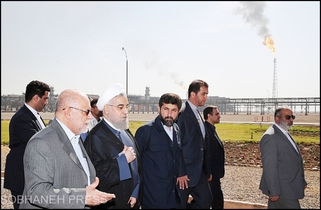 گزارش تصویری  افتتاح طرح های نفتی با حضور روحانی