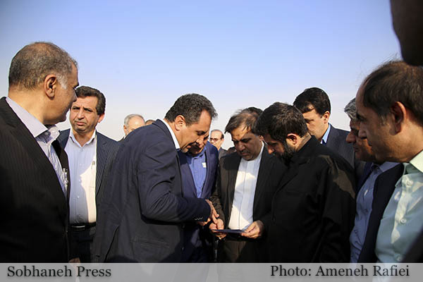 تصاویر / افتتاح جاده کمربندی غرب اهواز با حضور وزیر راه و شهر سازی کشور