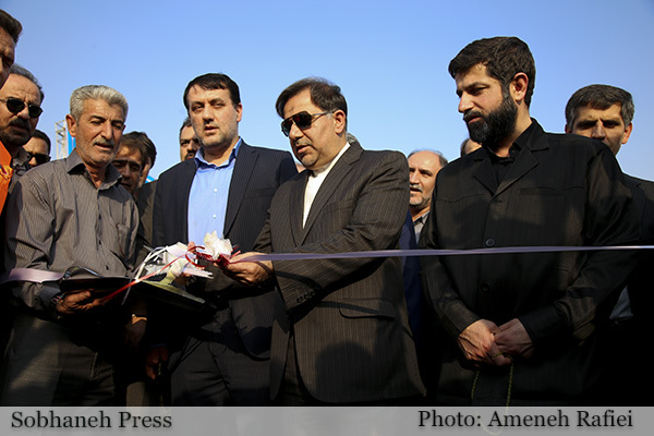 تصاویر / افتتاح جاده کمربندی غرب اهواز با حضور وزیر راه و شهر سازی کشور
