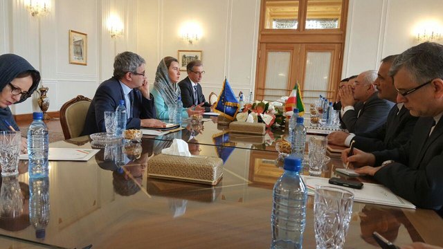 دیدار موگرینی با ظریف در تهران