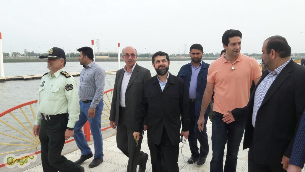 گزارش  تصویری آراس از بازدید استاندار شریعتی از ساحل کارون