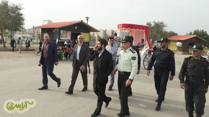 گزارش  تصویری آراس از بازدید استاندار شریعتی از ساحل کارون