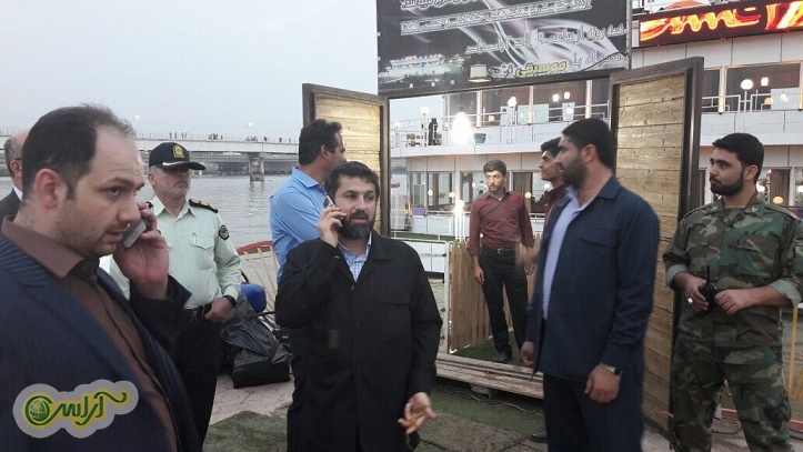 گزارش  تصویری آراس از بازدید استاندار شریعتی از ساحل کارون