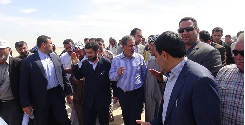 گزارش تصویری / بازدید معاون اول رییس جمهور از کانال انتقال آب به کانون های ریزگرد
