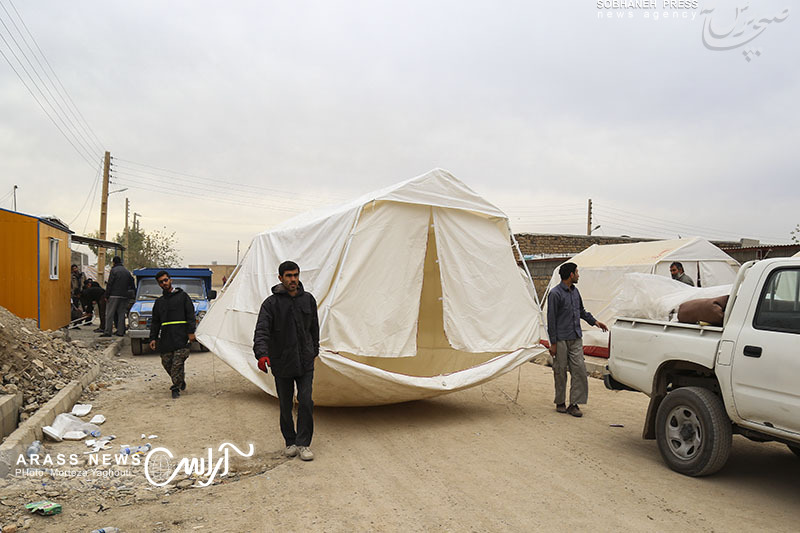 گزارش تصویری / زندگی پس از زلزله