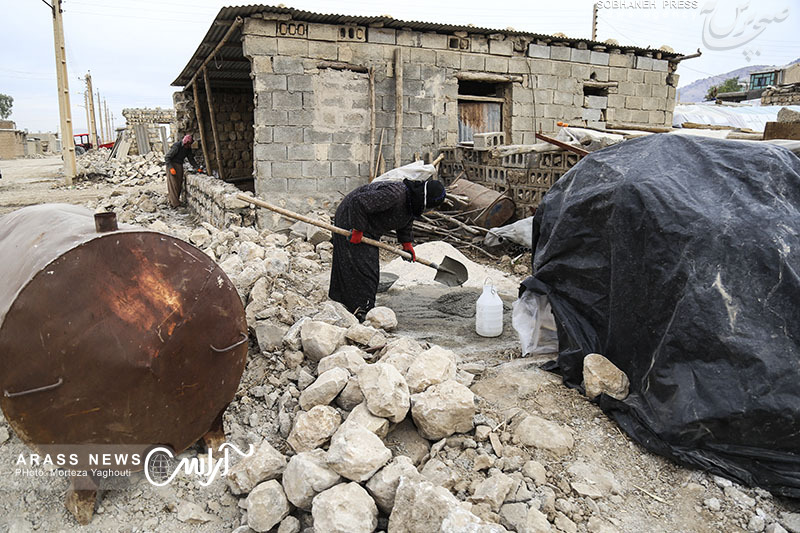 گزارش تصویری / زندگی پس از زلزله
