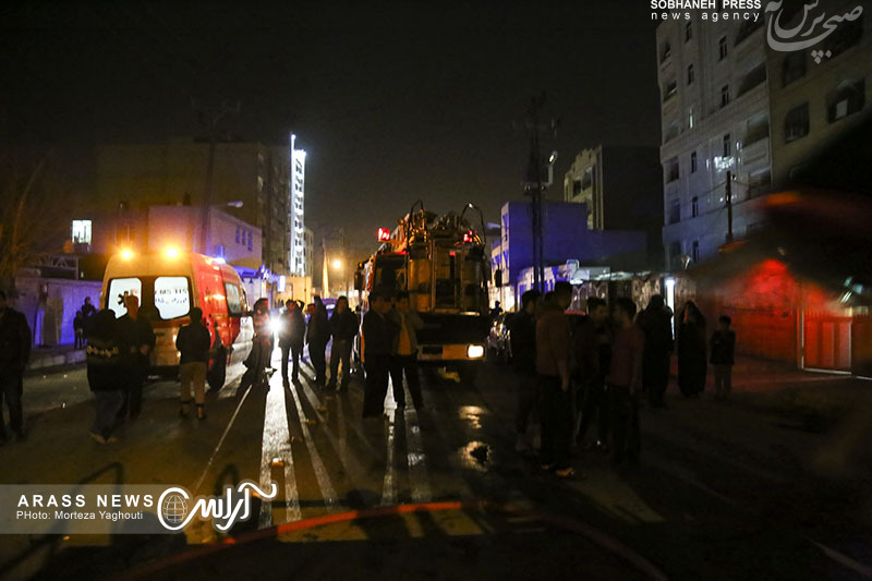 گزارش تصویری / حادثه آتش سوزی واحد مسکونی در کوی ملت اهواز