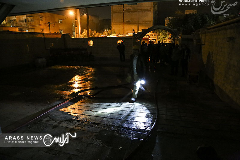 گزارش تصویری / حادثه آتش سوزی واحد مسکونی در کوی ملت اهواز