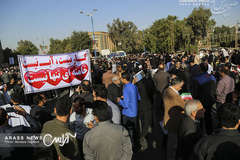 گزارش تصویری / راهپیمایی بزرگ شکوه وحدت در اهواز به روایت تصویر