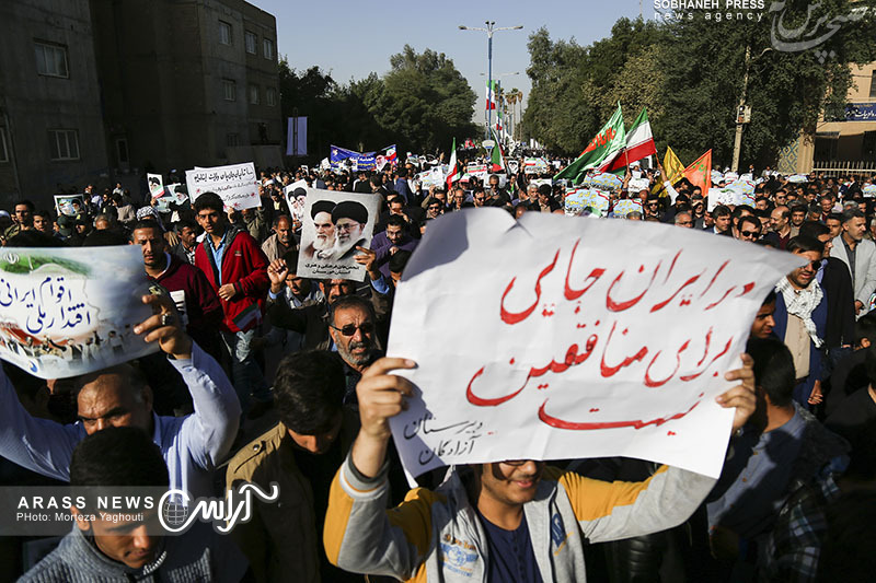 گزارش تصویری / راهپیمایی بزرگ شکوه وحدت در اهواز به روایت تصویر