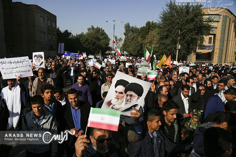گزارش تصویری / راهپیمایی بزرگ شکوه وحدت در اهواز به روایت تصویر
