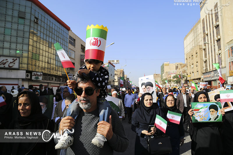 گزارش تصویری / راهپیمایی بزرگ شکوه وحدت در اهواز به روایت تصویر