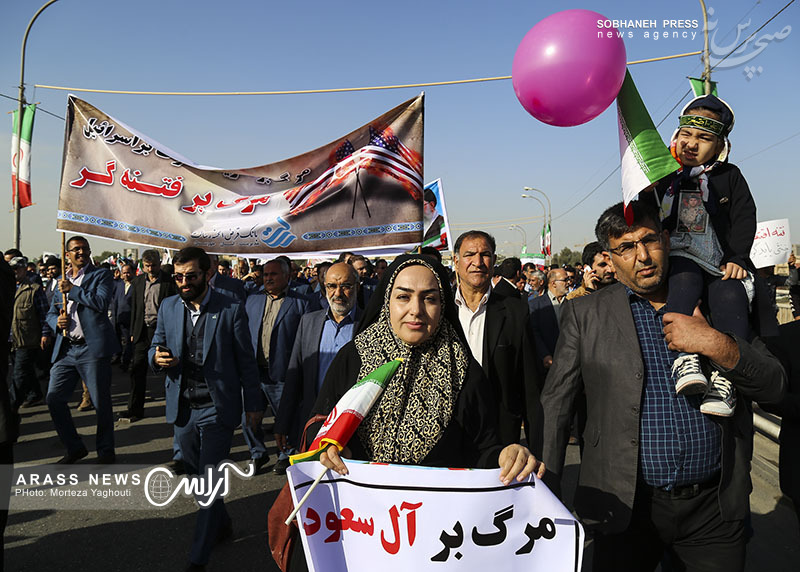 گزارش تصویری / راهپیمایی بزرگ شکوه وحدت در اهواز به روایت تصویر