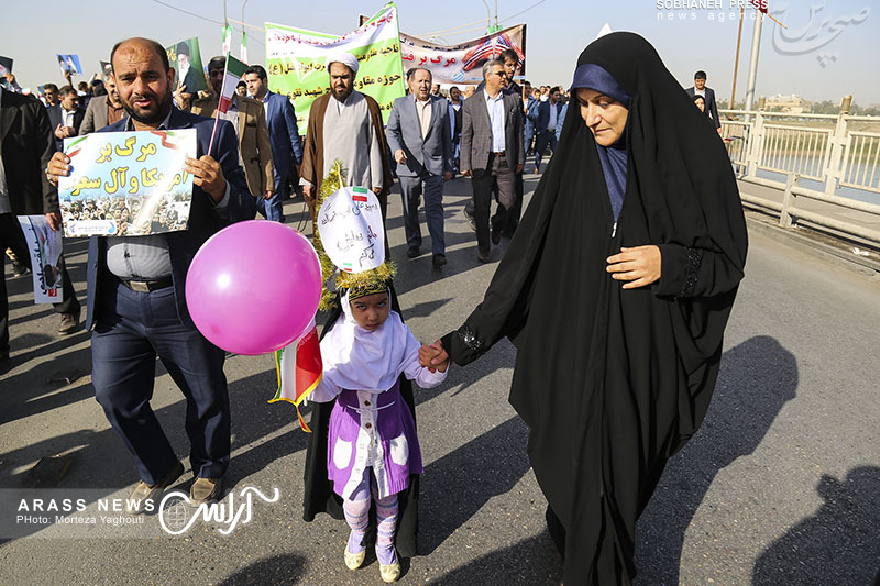 گزارش تصویری / راهپیمایی بزرگ شکوه وحدت در اهواز به روایت تصویر