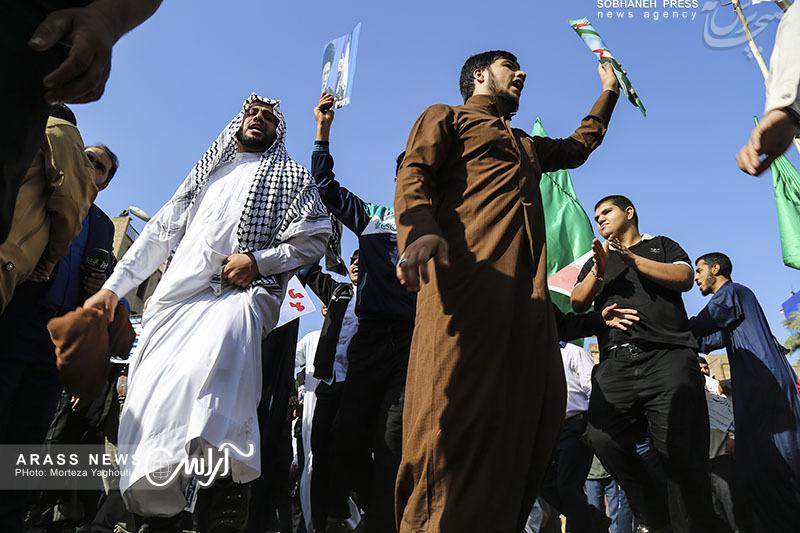 گزارش تصویری / راهپیمایی بزرگ شکوه وحدت در اهواز به روایت تصویر