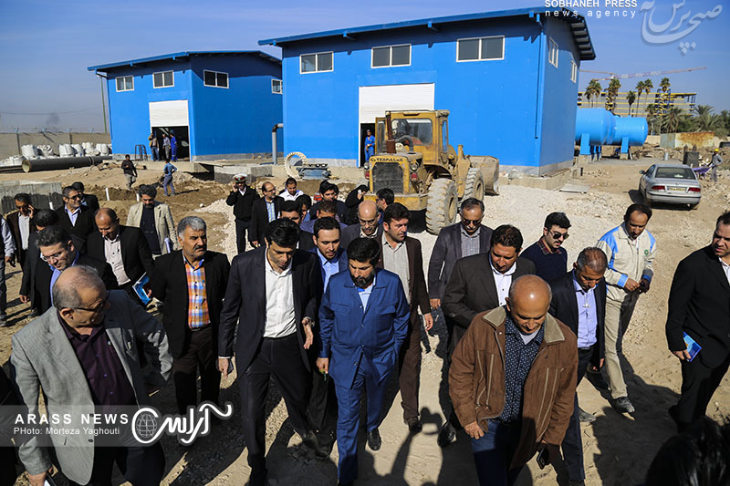 گزارش تصویری / بازدید استاندار خوزستان ، شهردار اهواز و مدیر عامل شرکت آبفا اهواز از پروژه های عمرانی و آبفا اهواز