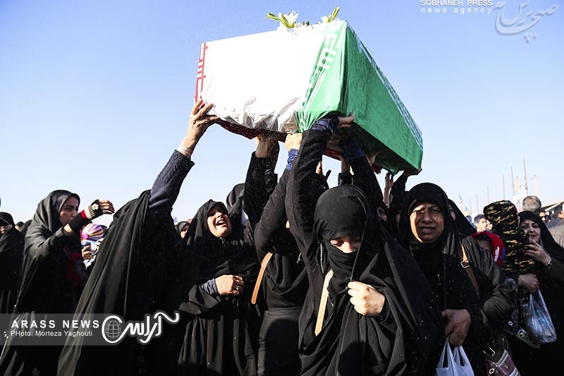 گزارش تصویری / ورود ‌پیکر ۲۸ شهید دفاع مقدس از شلمچه