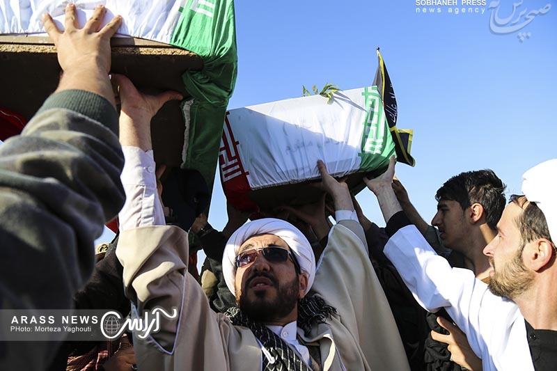 گزارش تصویری / ورود ‌پیکر ۲۸ شهید دفاع مقدس از شلمچه