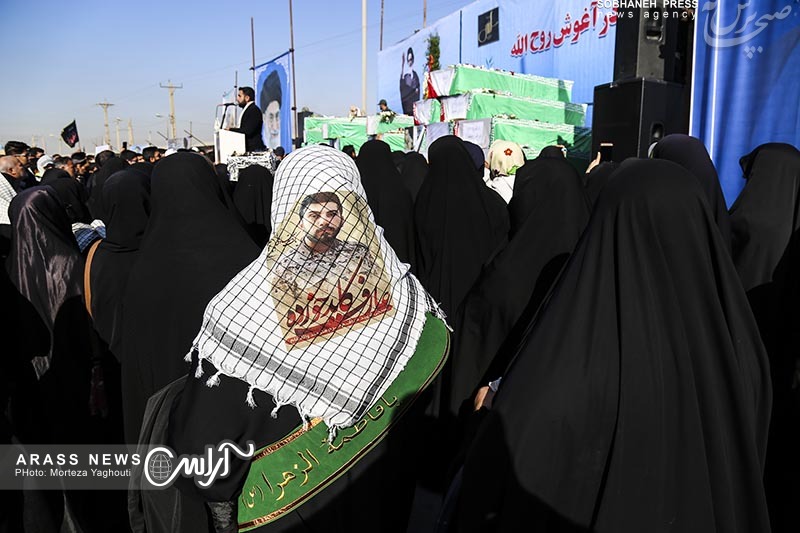 گزارش تصویری / ورود ‌پیکر ۲۸ شهید دفاع مقدس از شلمچه